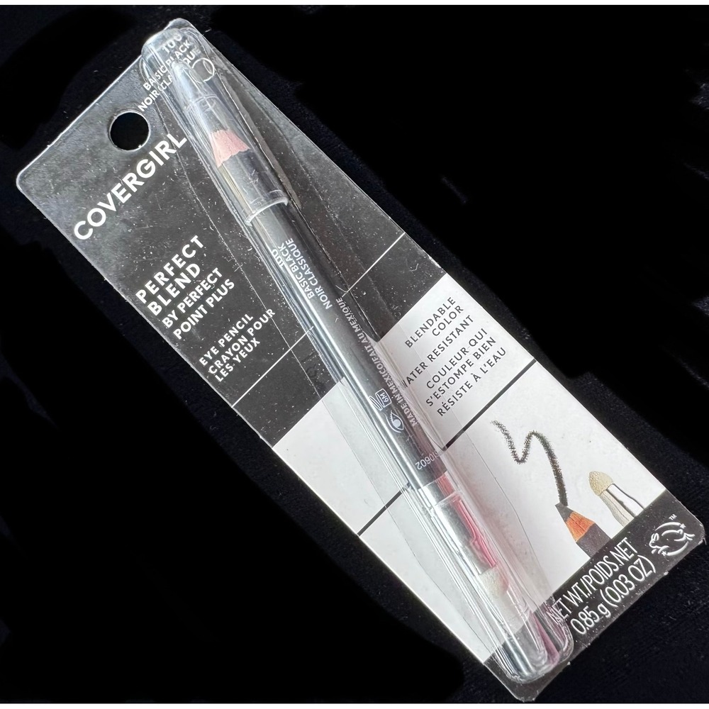 Covergirl Perfect Blend Eyeliner Pencil 100 Basic Black Water Resistant Smudger